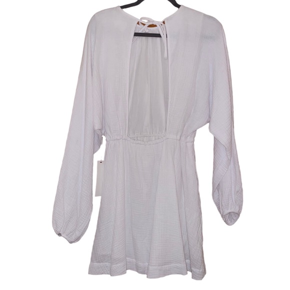 NWT Every Open Back Mini Dress in White - Picture 6 of 9